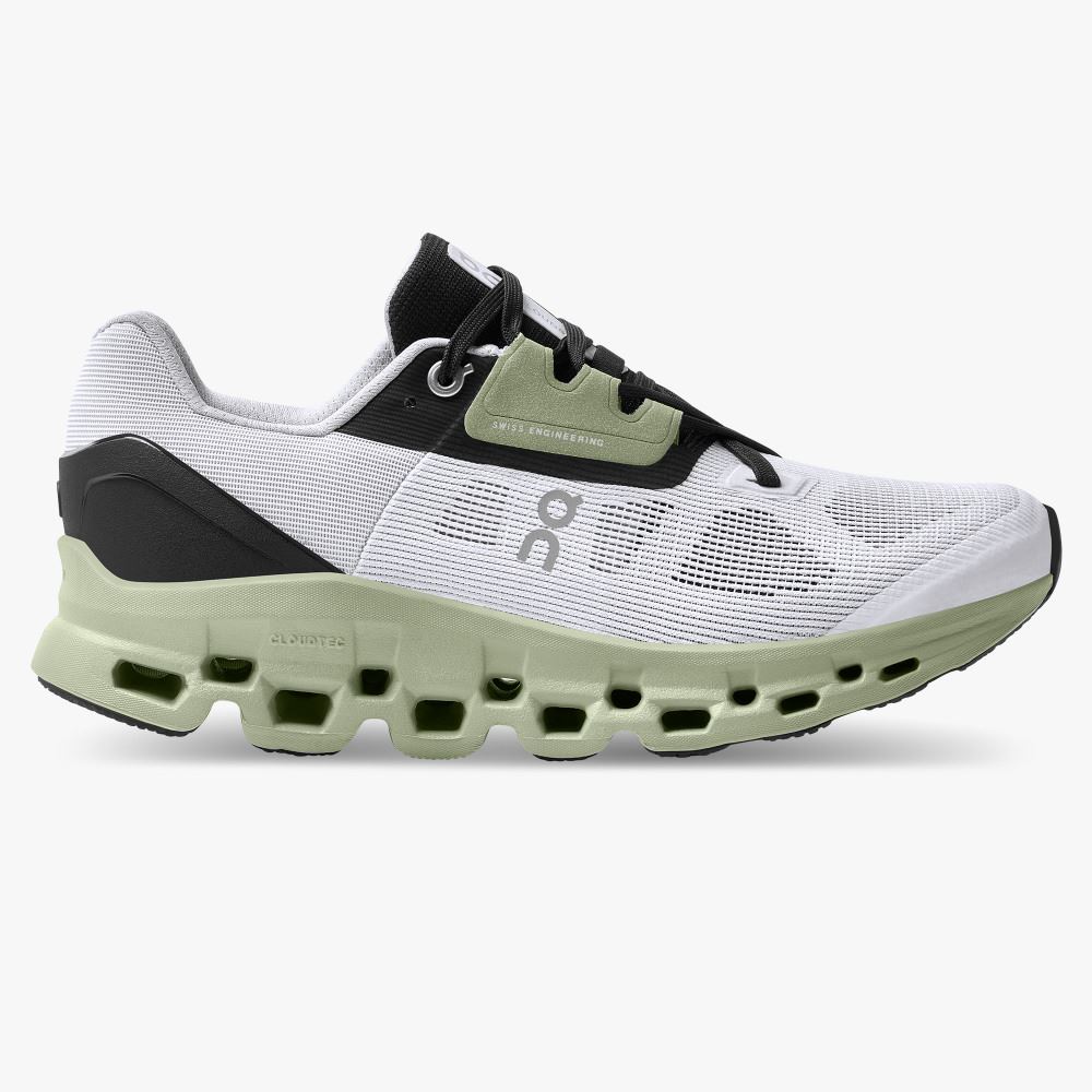 On Cloudstratus: Maximum Cushioned Running Shoe - White | Black ON95XF111 - Click Image to Close