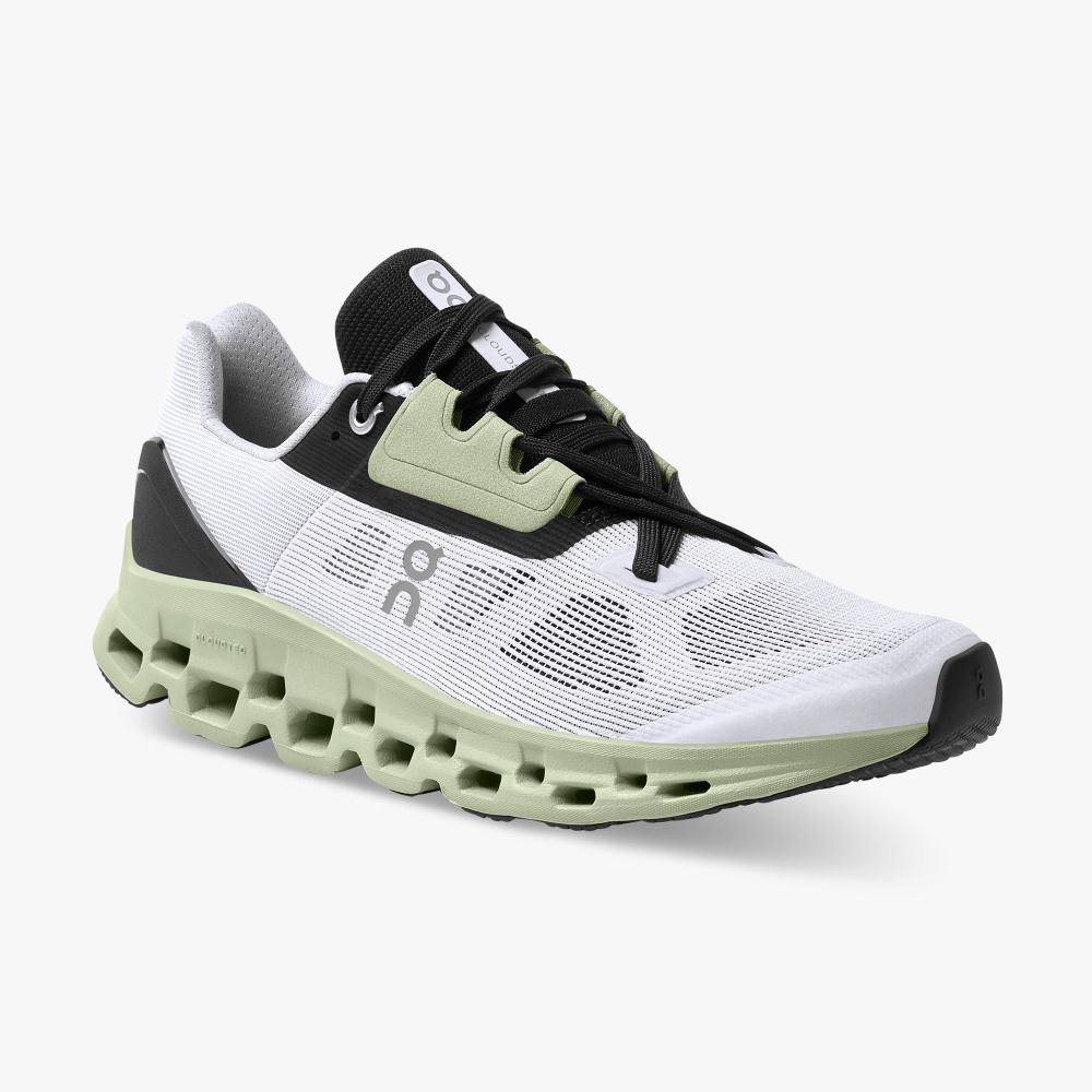 On Cloudstratus: Maximum Cushioned Running Shoe - White | Black ON95XF111 - Click Image to Close