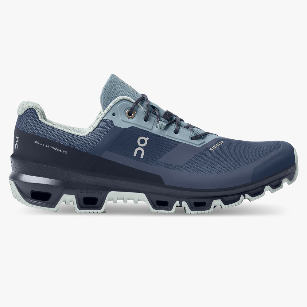 On Cloudventure Waterproof: Trail Running Shoe - Denim | Midnight ON95XF02