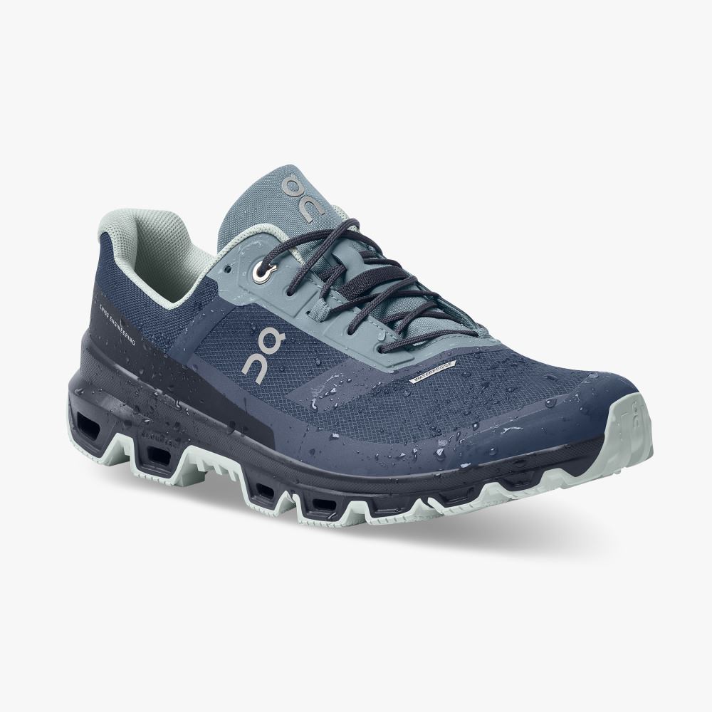 On Cloudventure Waterproof: Trail Running Shoe - Denim | Midnight ON95XF02