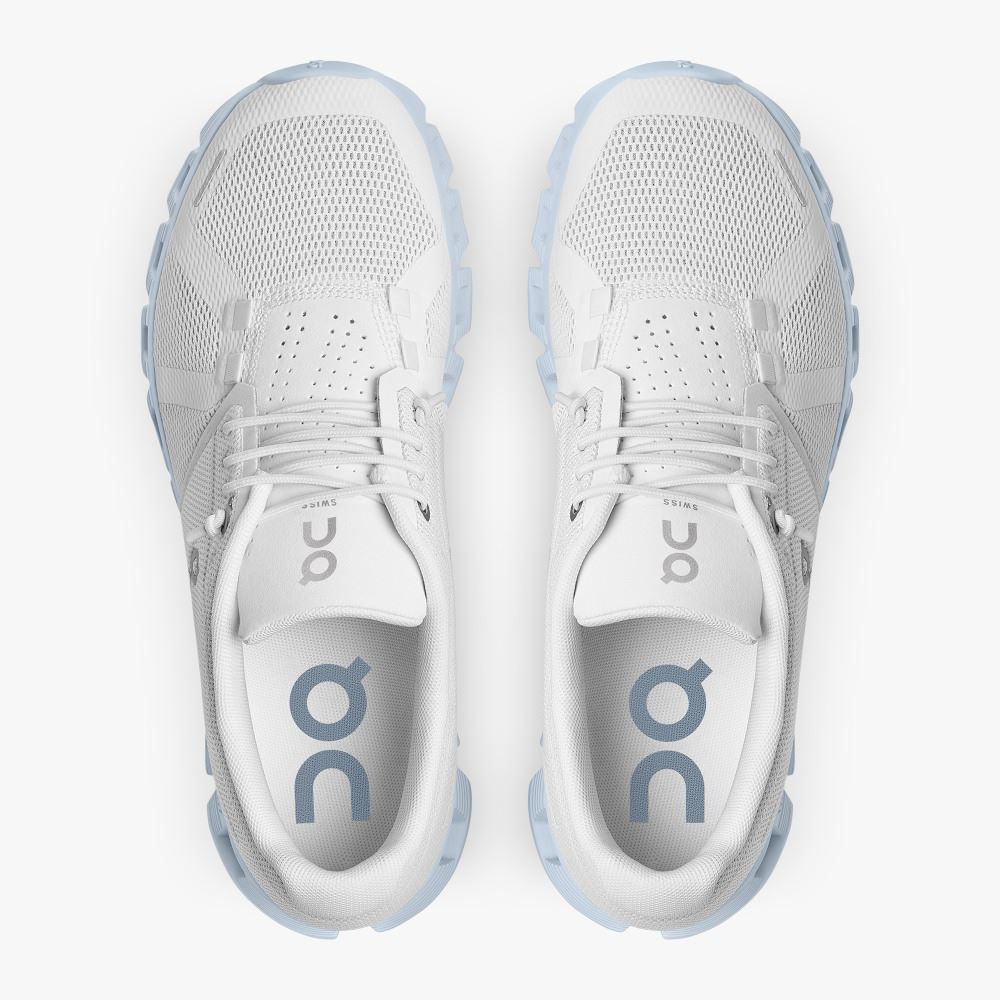 On Running 5 - the lightweight shoe for everyday performance - White | Chambray ON95XF310