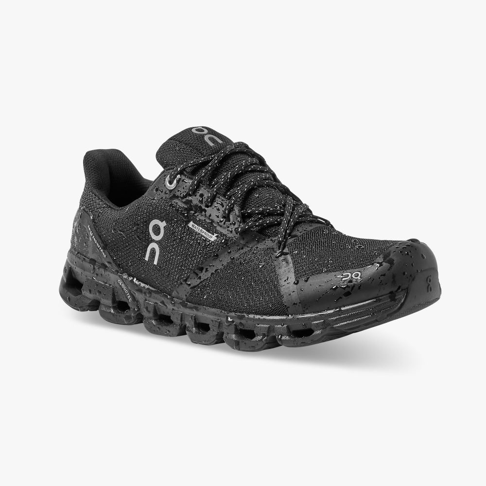 On Cloudflyer Waterproof - Waterproof Stability Running Shoe - Black | Lunar ON95XF135