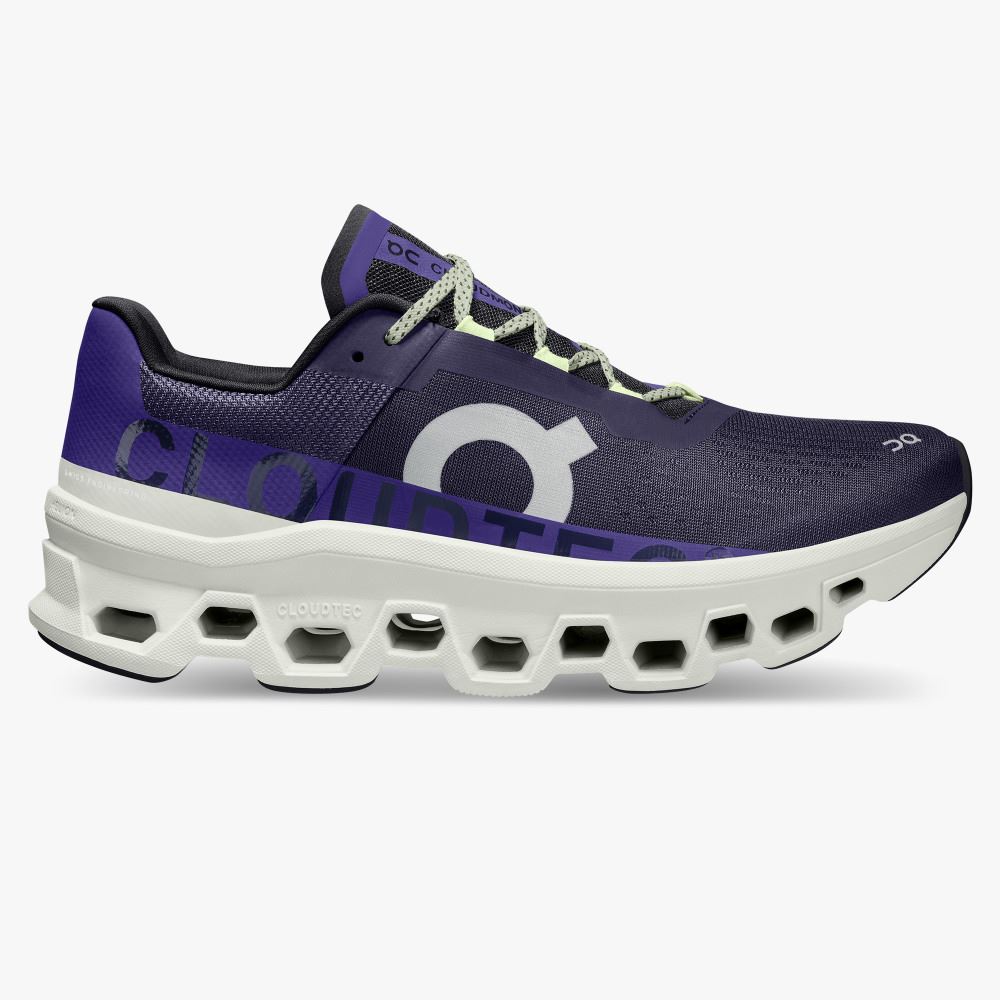 On The Cloudmonster: Lightweight cushioned running shoe - Acai | Aloe ON95XF34