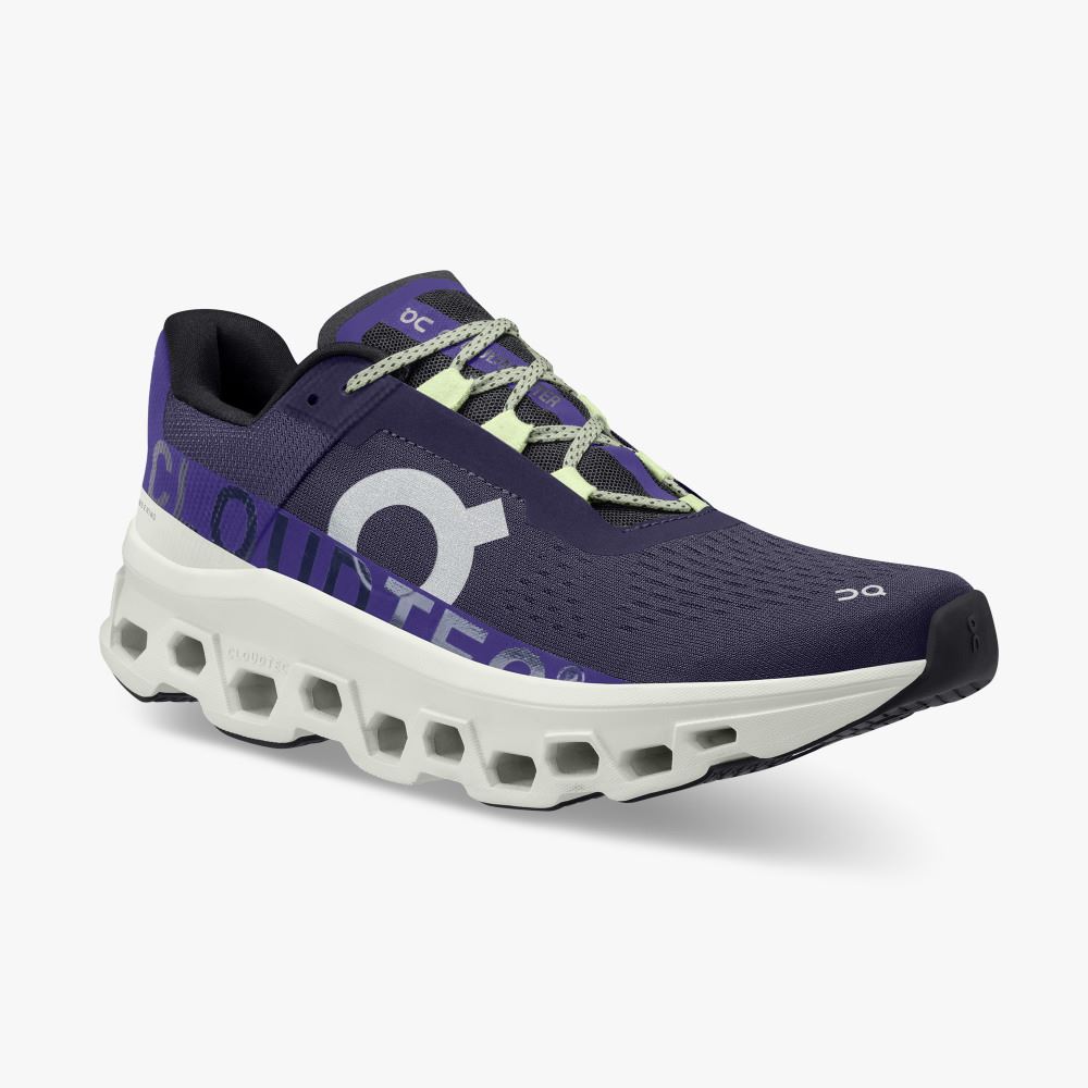 On The Cloudmonster: Lightweight cushioned running shoe - Acai | Aloe ON95XF34