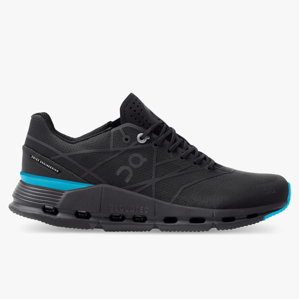 On The Cloudnova Z5: the new hybrid shoe - Black | Cyan ON95XF371