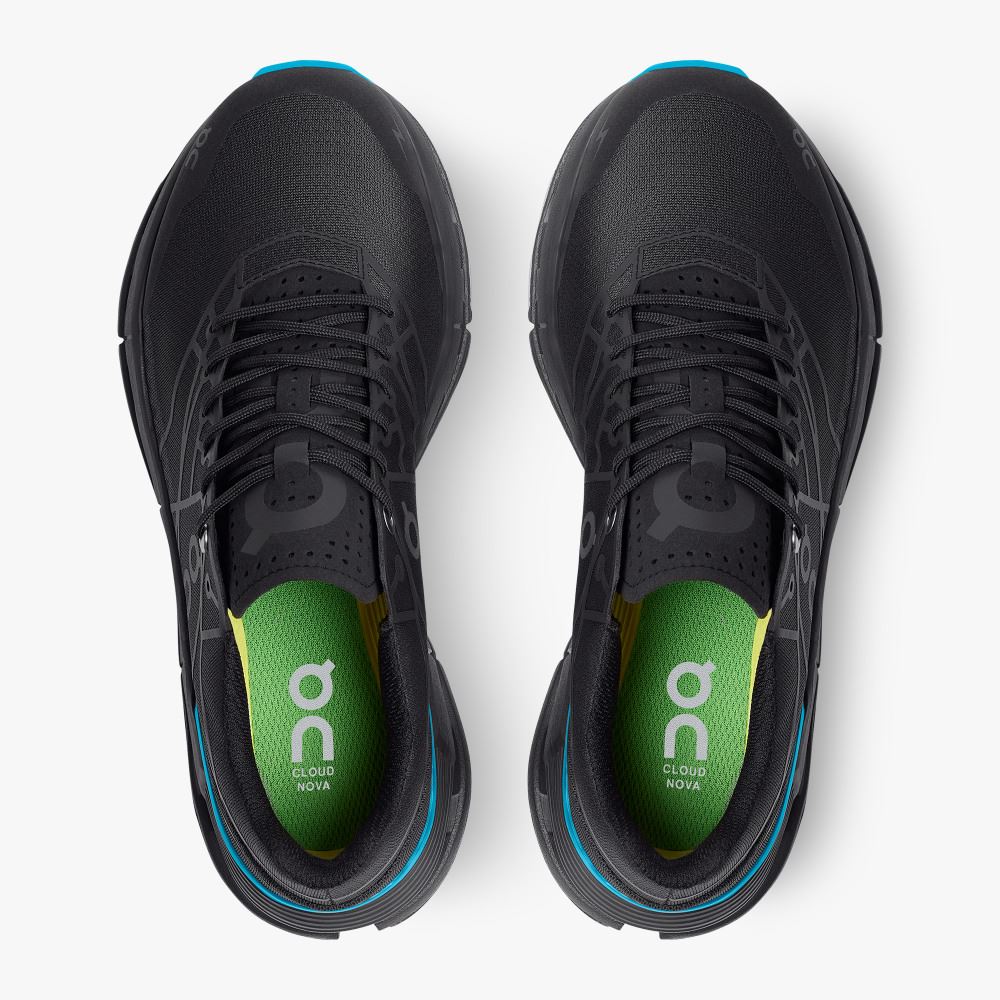 On The Cloudnova Z5: the new hybrid shoe - Black | Cyan ON95XF371