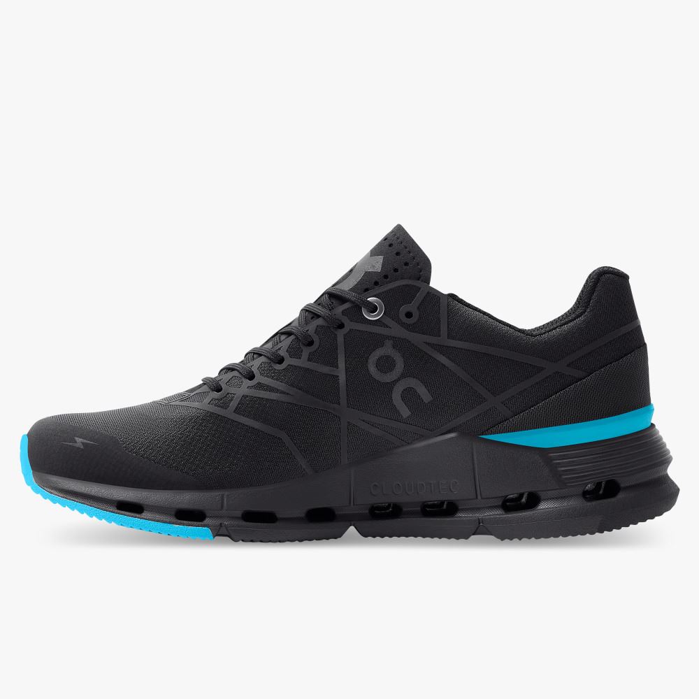 On The Cloudnova Z5: the new hybrid shoe - Black | Cyan ON95XF371