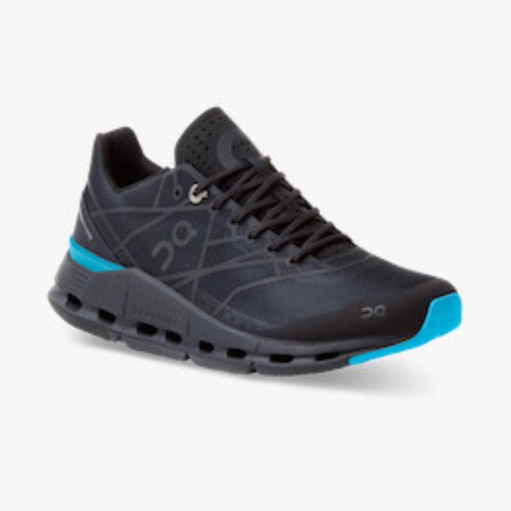 On The Cloudnova Z5: the new hybrid shoe - Black | Cyan ON95XF371