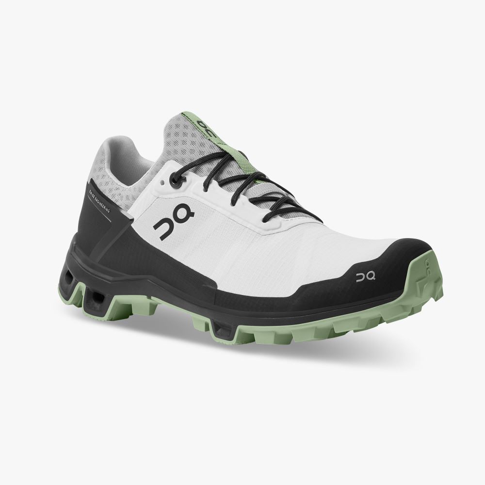 On Cloudventure Peak - Lightweight Trail Running Shoe - White | Leaf ON95XF86