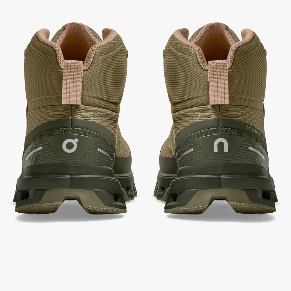 On Cloudrock Waterproof - The Lightweight Hiking Boot - Olive | Reed ON95XF96 - Click Image to Close