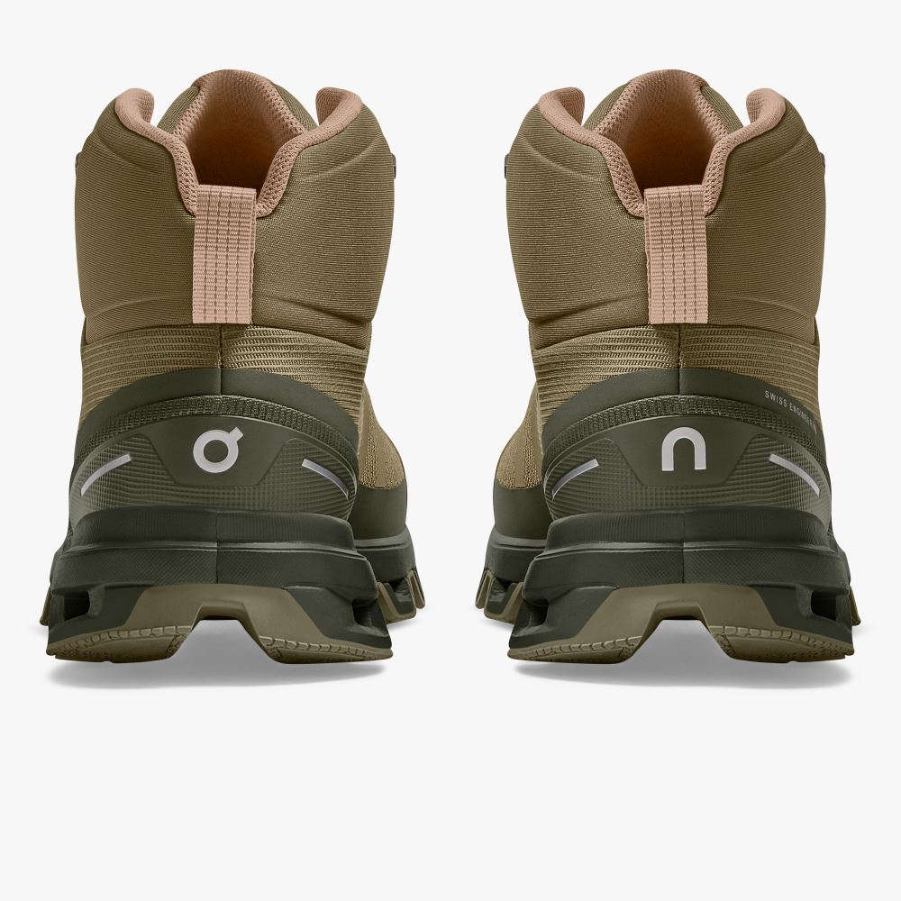 On Cloudrock Waterproof - The Lightweight Hiking Boot - Olive | Reed ON95XF96