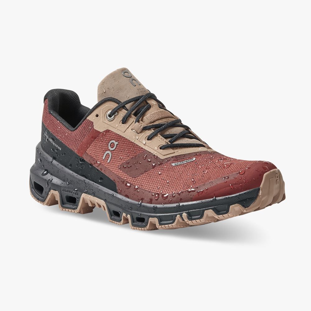 On Cloudventure Waterproof: Trail Running Shoe - Ruby | Magnet ON95XF110