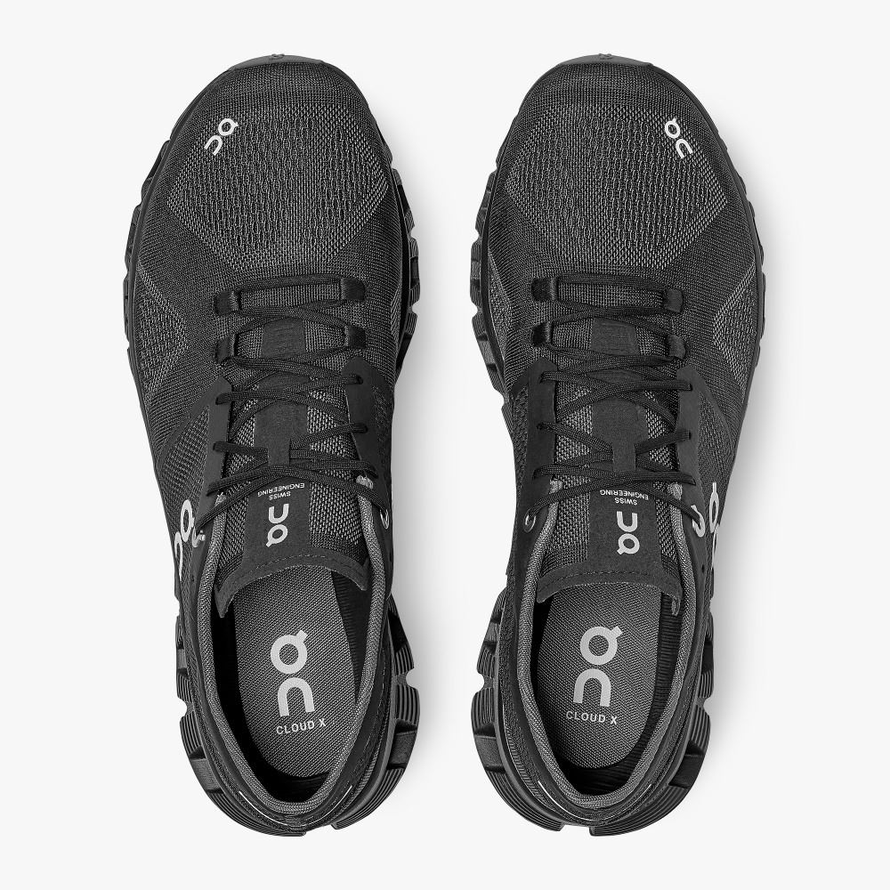 On New Cloud X - Workout and Cross Training Shoe - Black | Asphalt ON95XF240