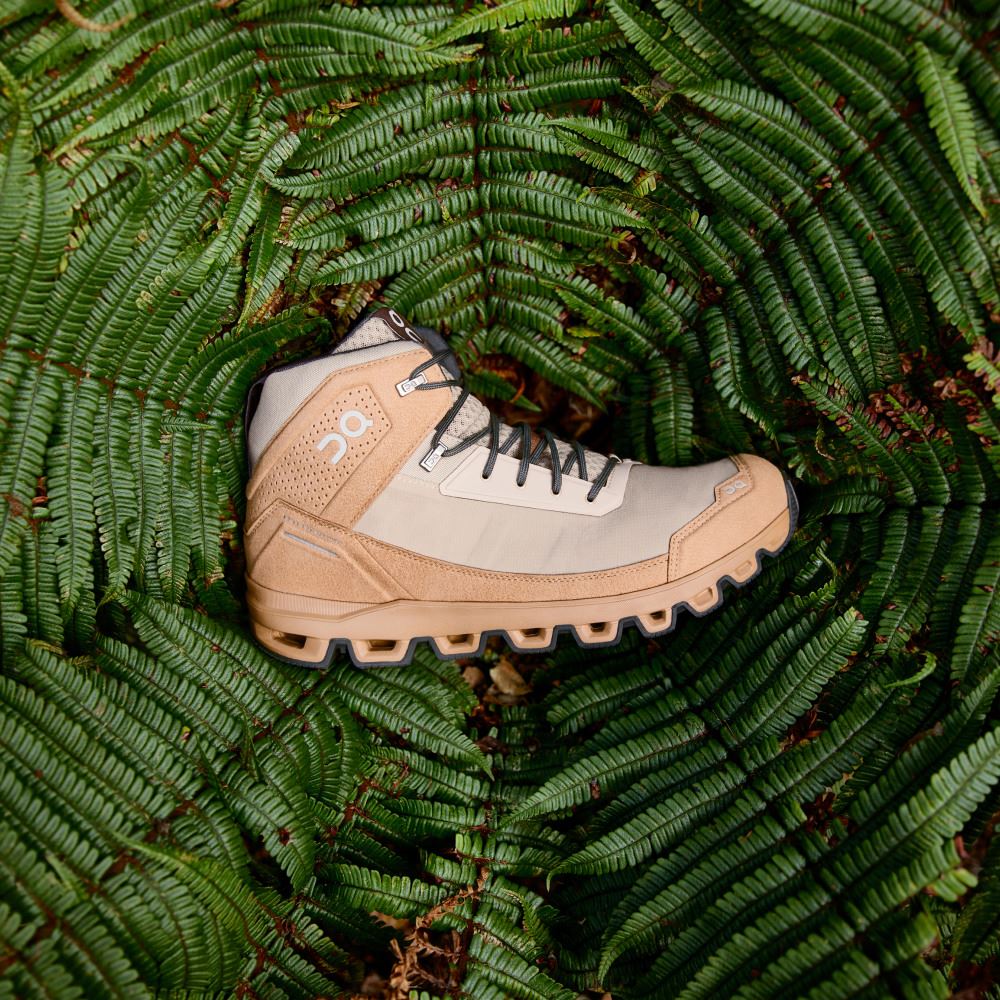 On Cloudridge: ultralight, high-comfort hiking boot - Sand | Rock ON95XF09 - Click Image to Close