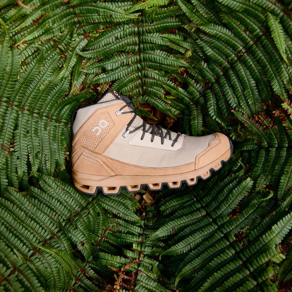 On Cloudridge: ultralight, high-comfort hiking boot - Sand | Rock ON95XF09