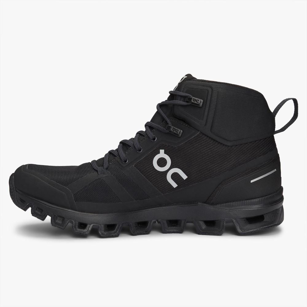 On Cloudrock Waterproof - The Lightweight Hiking Boot - All | Black ON95XF94 - Click Image to Close