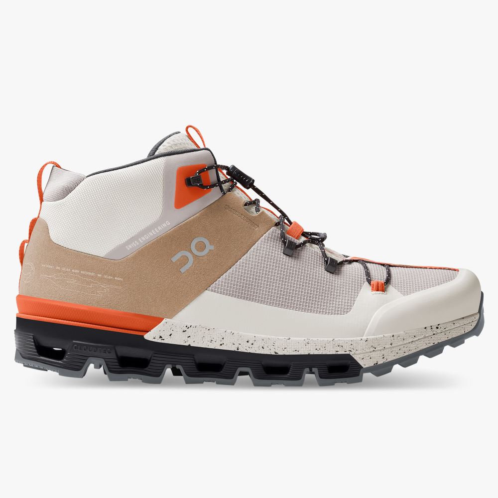 On Runningtrax: hiking boot for street and mountain peaks - Chai | Ivory ON95XF267