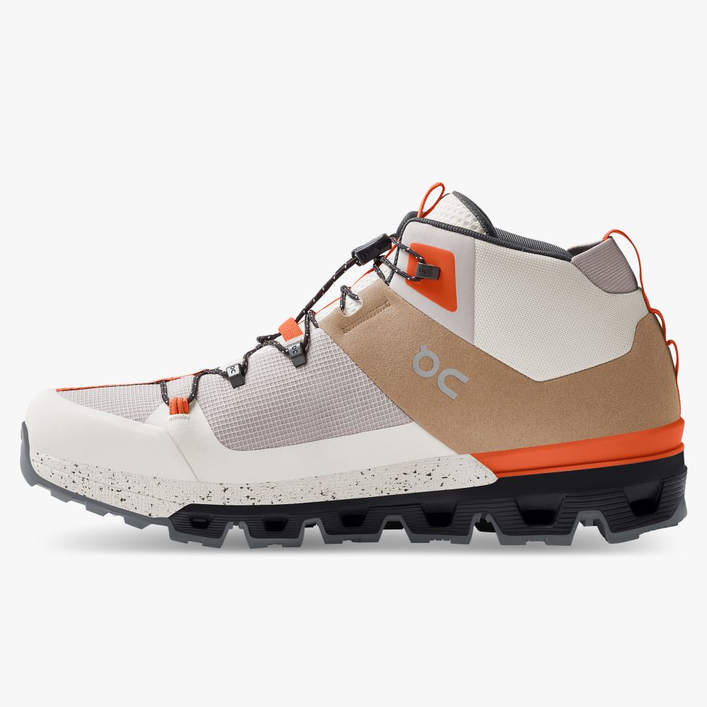 On Runningtrax: hiking boot for street and mountain peaks - Chai | Ivory ON95XF267