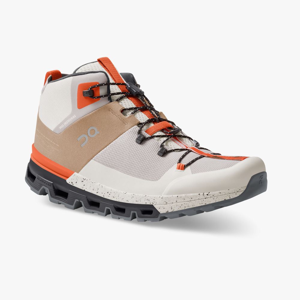 On Runningtrax: hiking boot for street and mountain peaks - Chai | Ivory ON95XF267