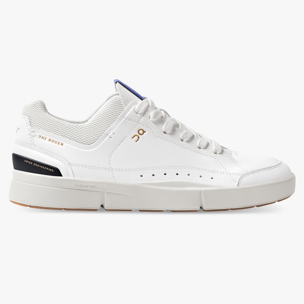 On THE ROGER: tennis-inspired sneaker by On & Roger Federer - White | Indigo ON95XF394 - Click Image to Close