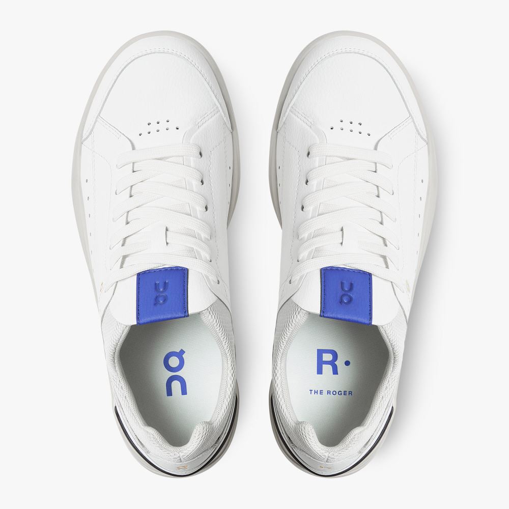 On THE ROGER: tennis-inspired sneaker by On & Roger Federer - White | Indigo ON95XF394 - Click Image to Close