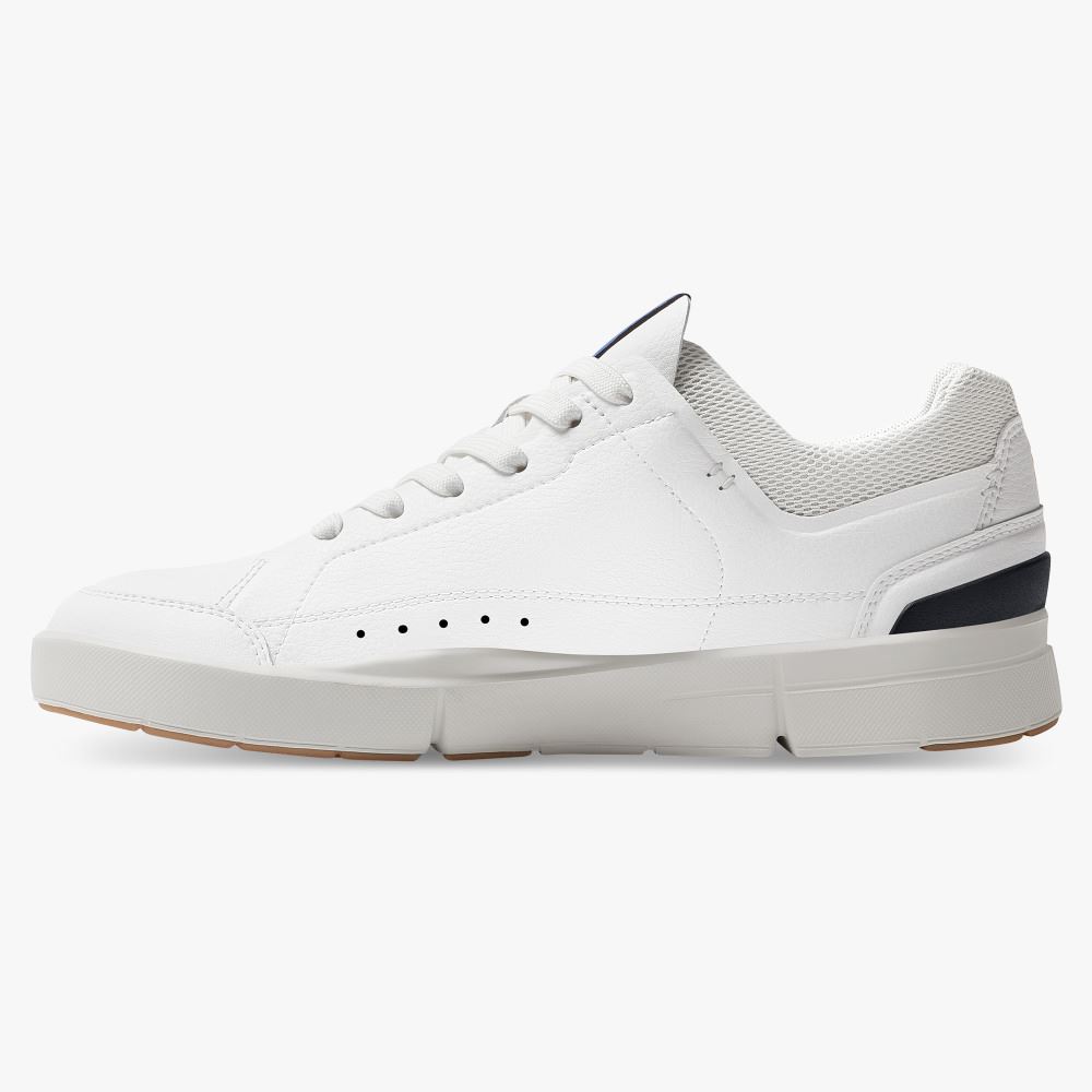 On THE ROGER: tennis-inspired sneaker by On & Roger Federer - White | Indigo ON95XF394 - Click Image to Close