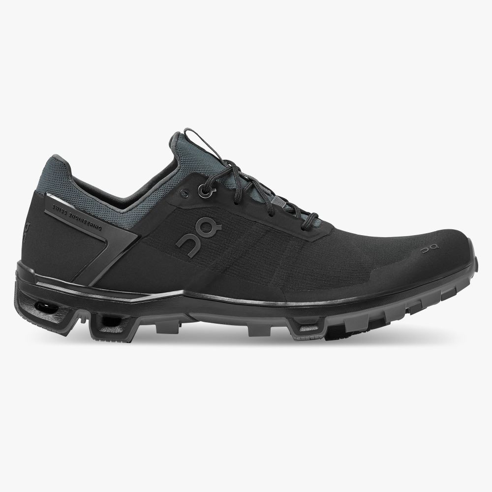 On Cloudventure Peak - Lightweight Trail Running Shoe - Black | Rock ON95XF107 - Click Image to Close