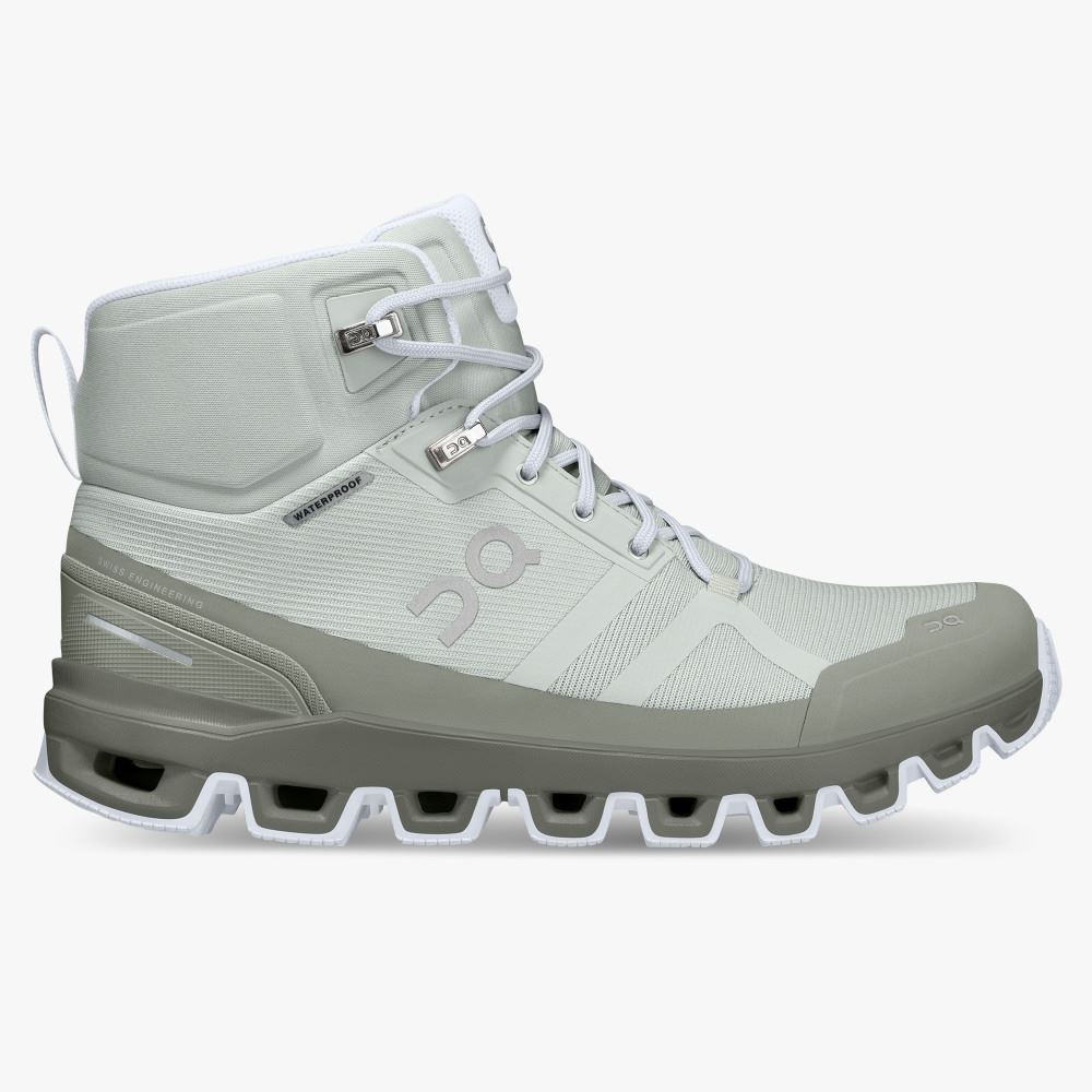 On Cloudrock Waterproof - The Lightweight Hiking Boot - Mineral | Kelp ON95XF83 - Click Image to Close