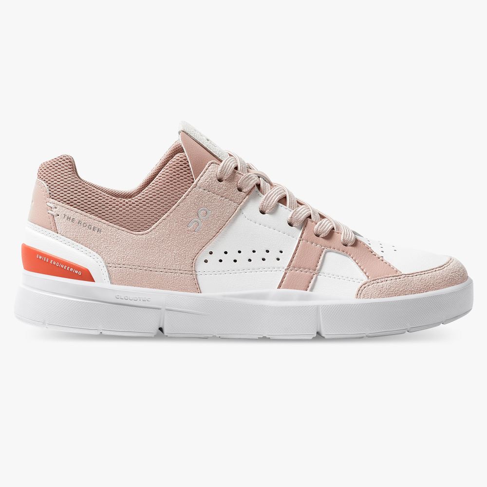 On THE ROGER Clubhouse: the expressive everyday sneaker - Rose | White ON95XF402