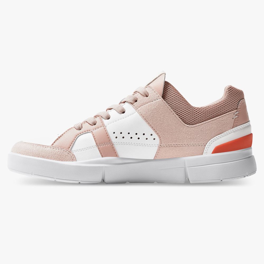 On THE ROGER Clubhouse: the expressive everyday sneaker - Rose | White ON95XF402