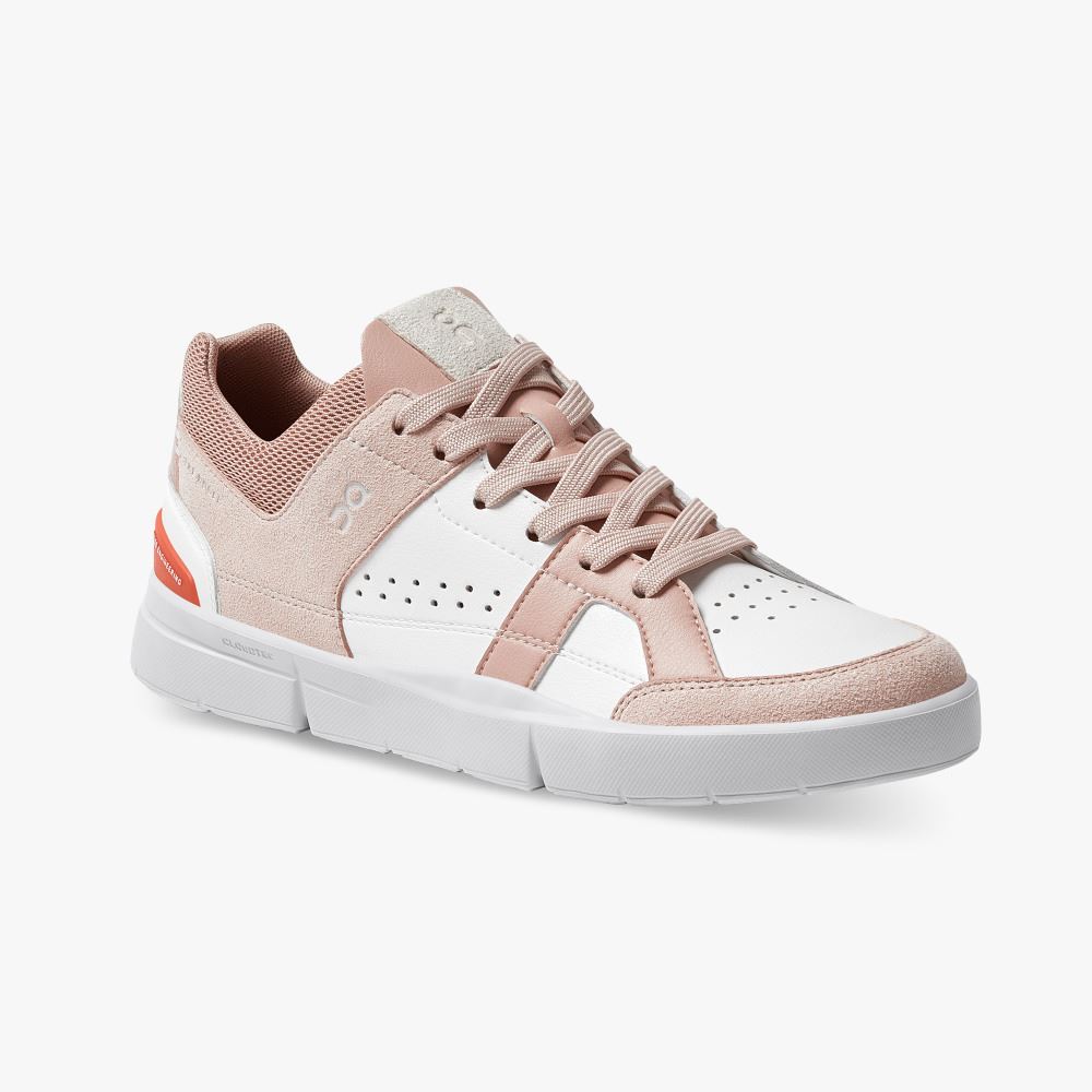 On THE ROGER Clubhouse: the expressive everyday sneaker - Rose | White ON95XF402 - Click Image to Close