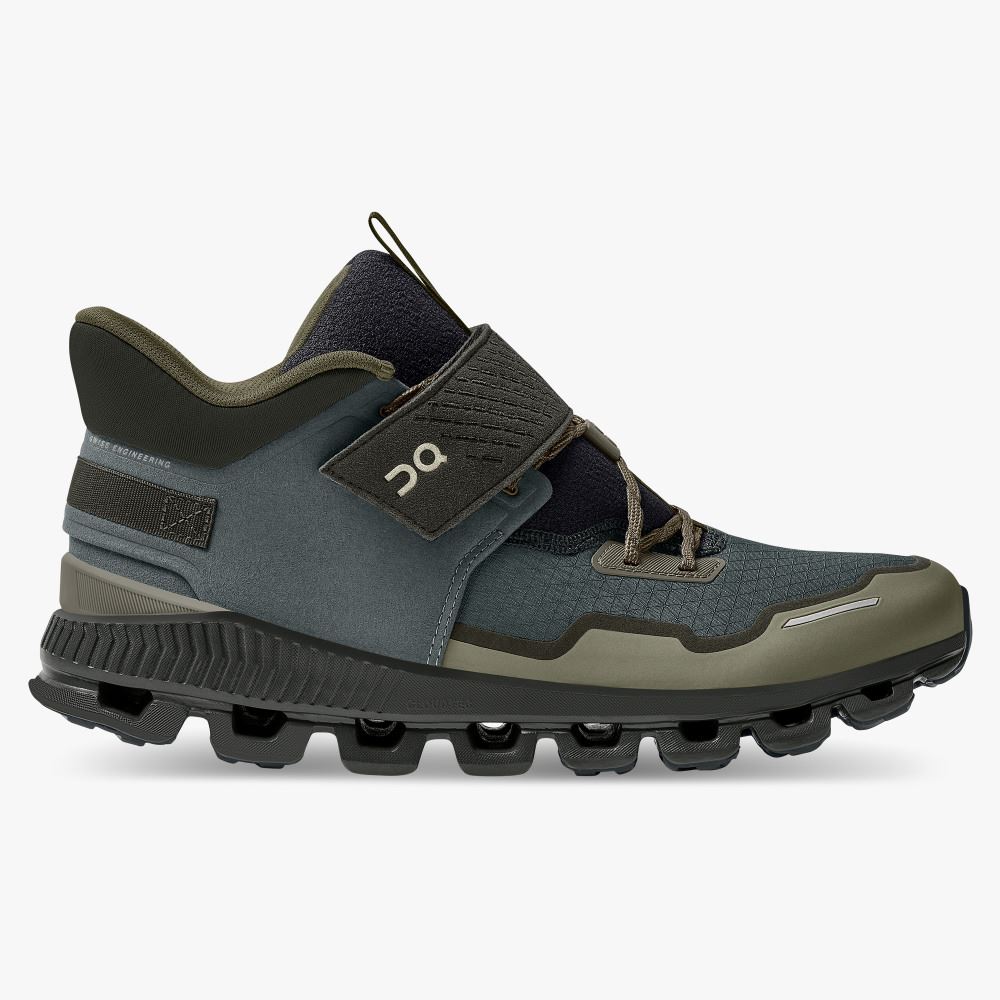 On Running Hi Edge Defy: active urban shoes for cold weather - Olive | Fir ON95XF198