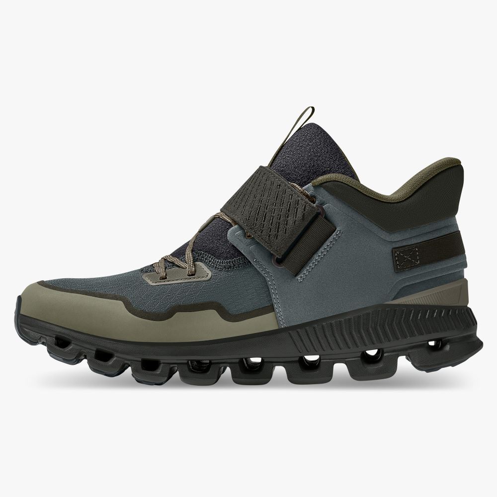 On Running Hi Edge Defy: active urban shoes for cold weather - Olive | Fir ON95XF198