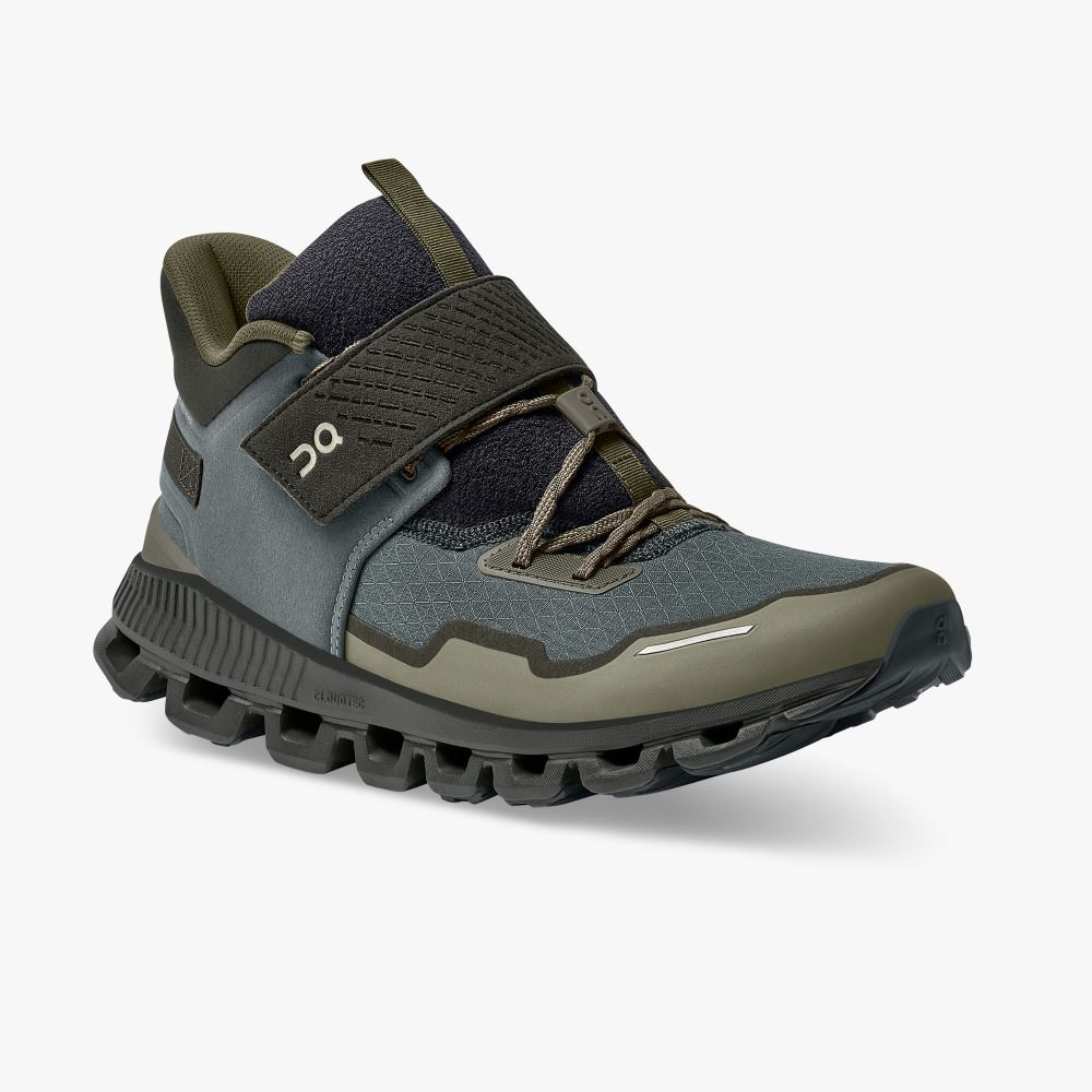 On Running Hi Edge Defy: active urban shoes for cold weather - Olive | Fir ON95XF198