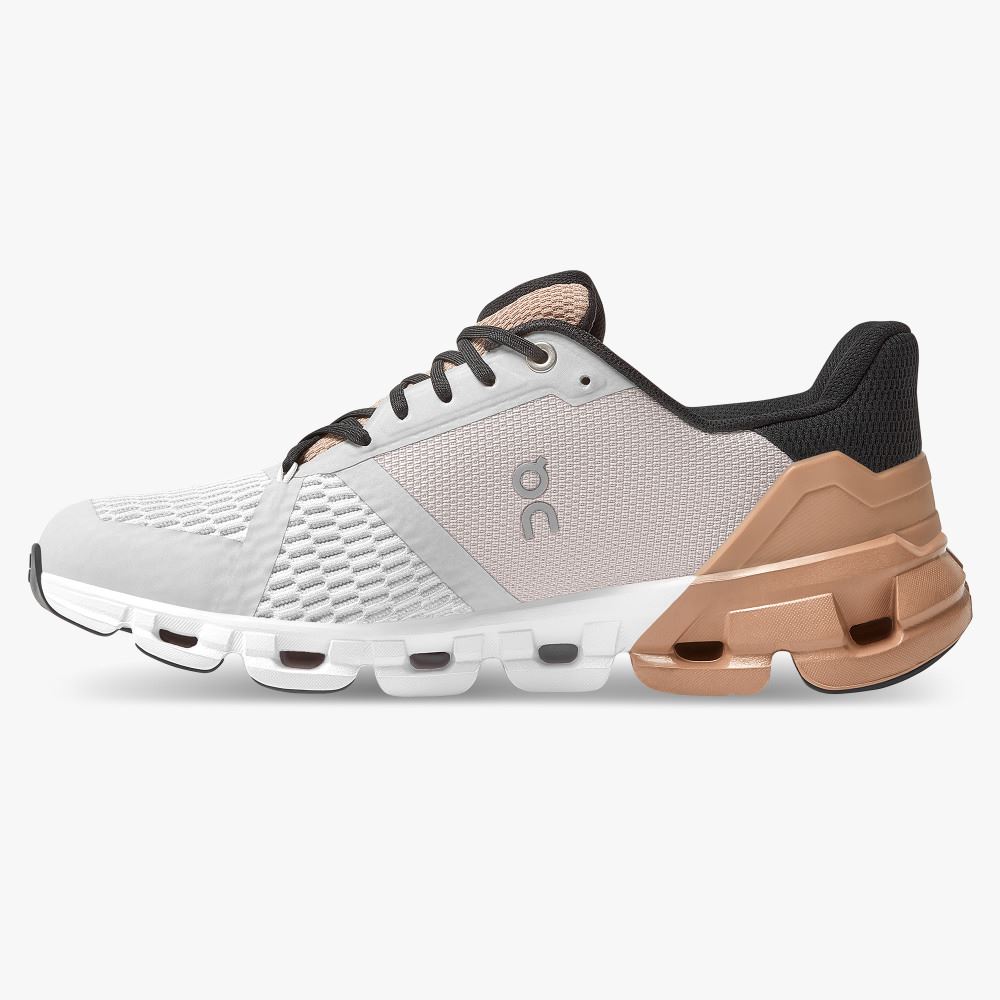 On Cloudflyer: Supportive Running Shoe. Light & Stable - Glacier | Rosebrown ON95XF134