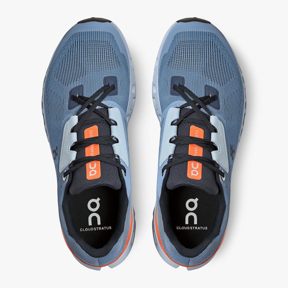 On Cloudstratus: Maximum Cushioned Running Shoe - Lake | Flare ON95XF55 - Click Image to Close