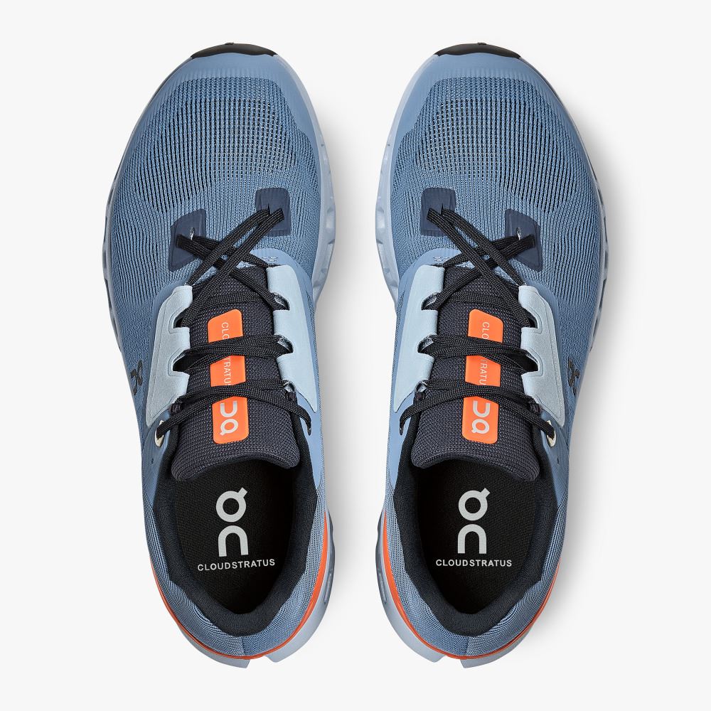 On Cloudstratus: Maximum Cushioned Running Shoe - Lake | Flare ON95XF55