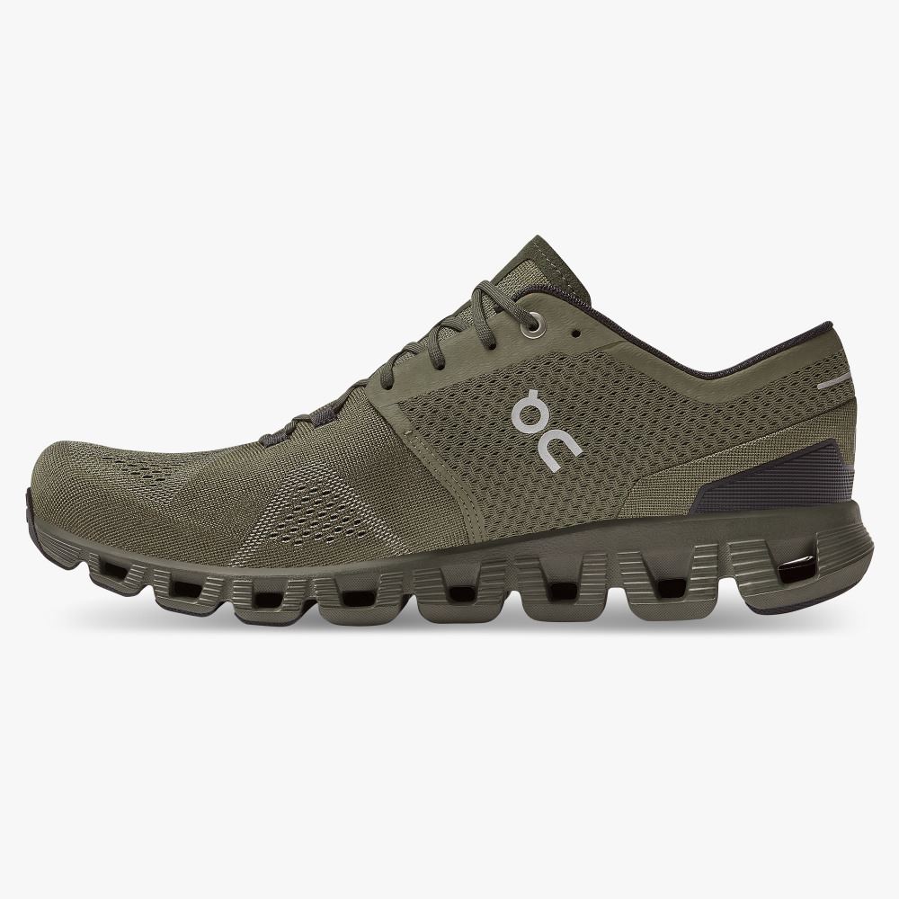 On New Cloud X - Workout and Cross Training Shoe - Olive | Fir ON95XF241