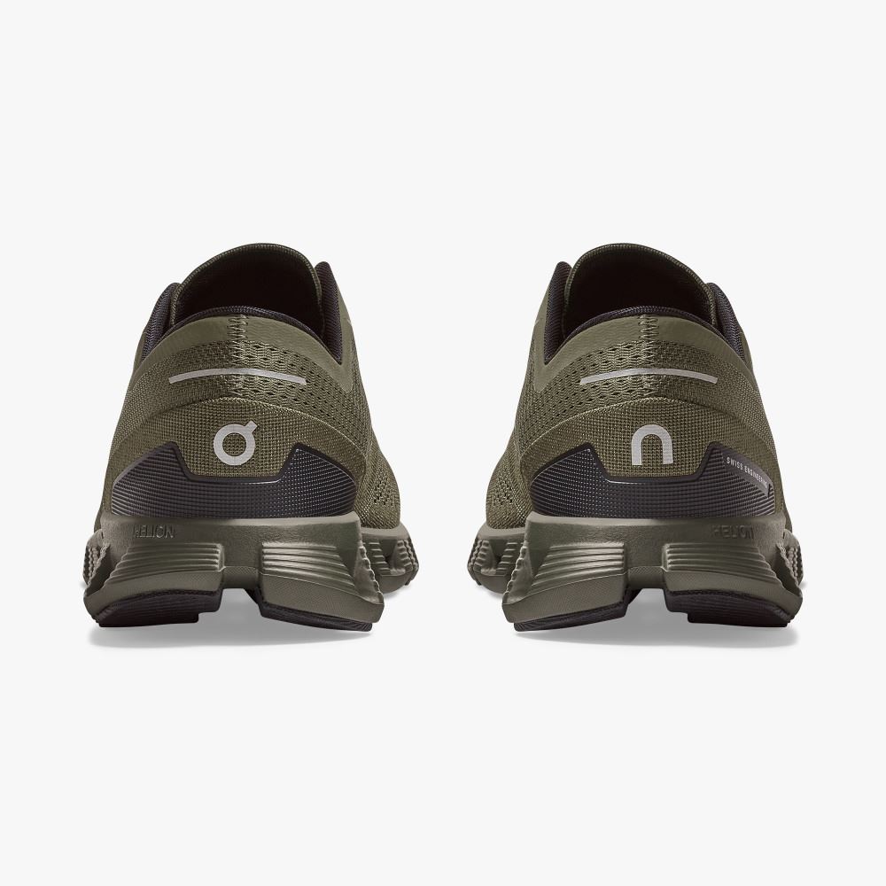 On New Cloud X - Workout and Cross Training Shoe - Olive | Fir ON95XF241