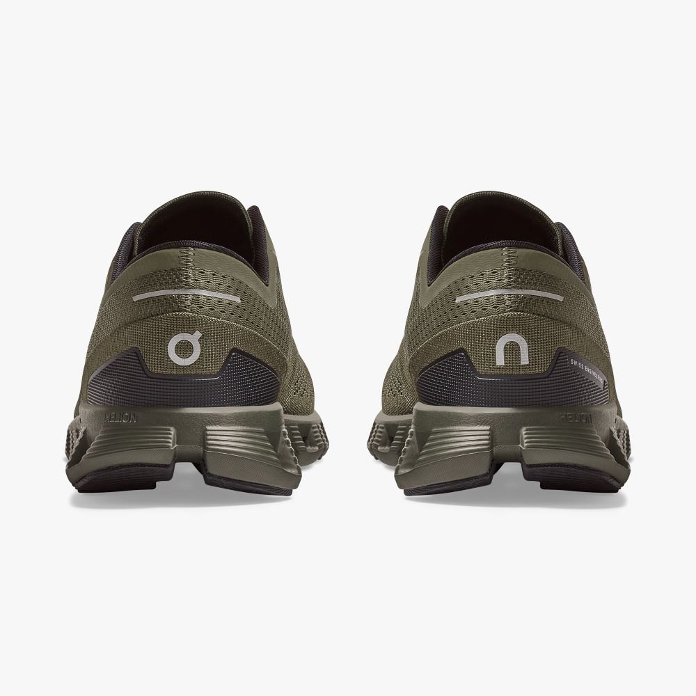 On New Cloud X - Workout and Cross Training Shoe - Olive | Fir ON95XF241