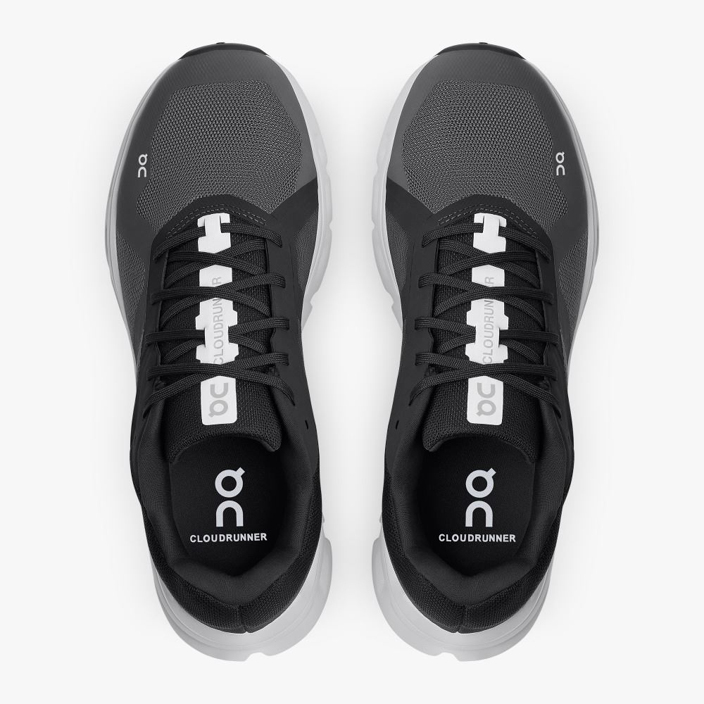 On The Cloudrunner: Supportive & Breathable Running Shoe - Eclipse | Frost ON95XF30