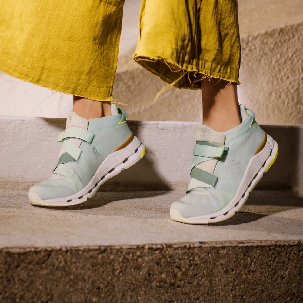 On Runningnova Wrap: women's exclusive performance sneaker - Leaf | Cumin ON95XF370