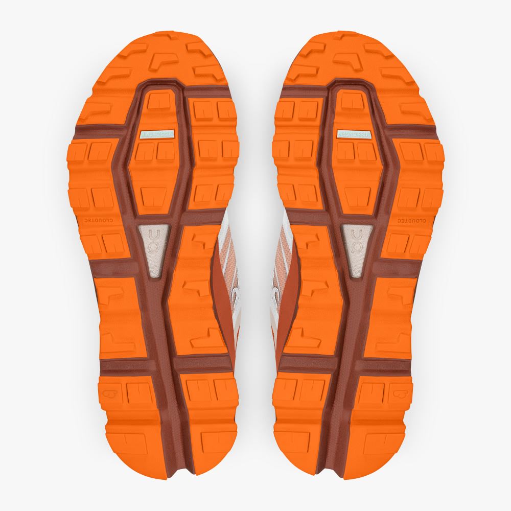 On The Cloudvista: Lightweight Trail Running & Hiking shoe - White | Rust ON95XF87