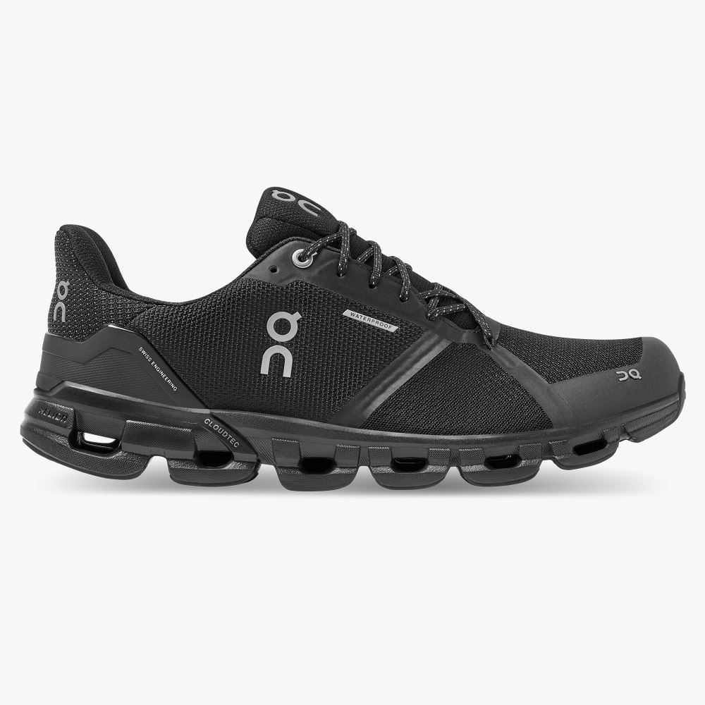 On Cloudflyer Waterproof - Waterproof Stability Running Shoe - Black | Lunar ON95XF51