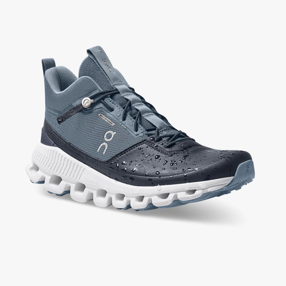 On Running Hi - High Top Sneaker - Dust | Navy ON95XF330