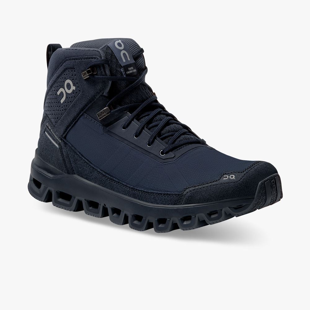 On Cloudridge: ultralight, high-comfort hiking boot - Midnight | Navy ON95XF90 - Click Image to Close