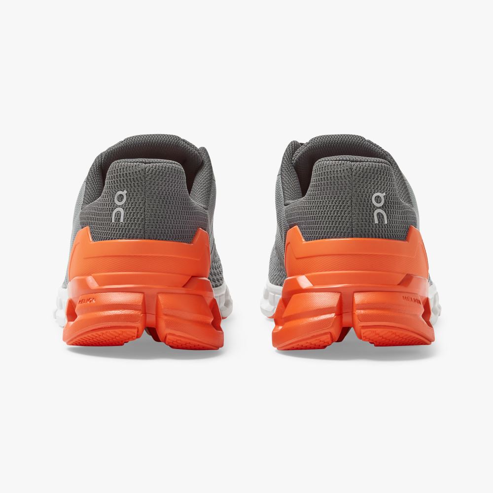 On Cloudflyer: Supportive Running Shoe. Light & Stable - Grey | Orange ON95XF47