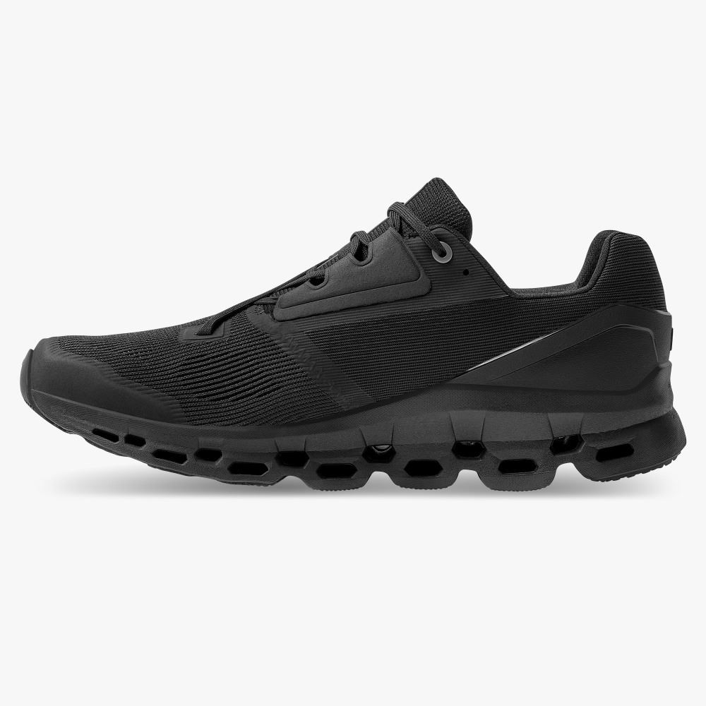 On Cloudstratus: Maximum Cushioned Running Shoe - Black ON95XF54