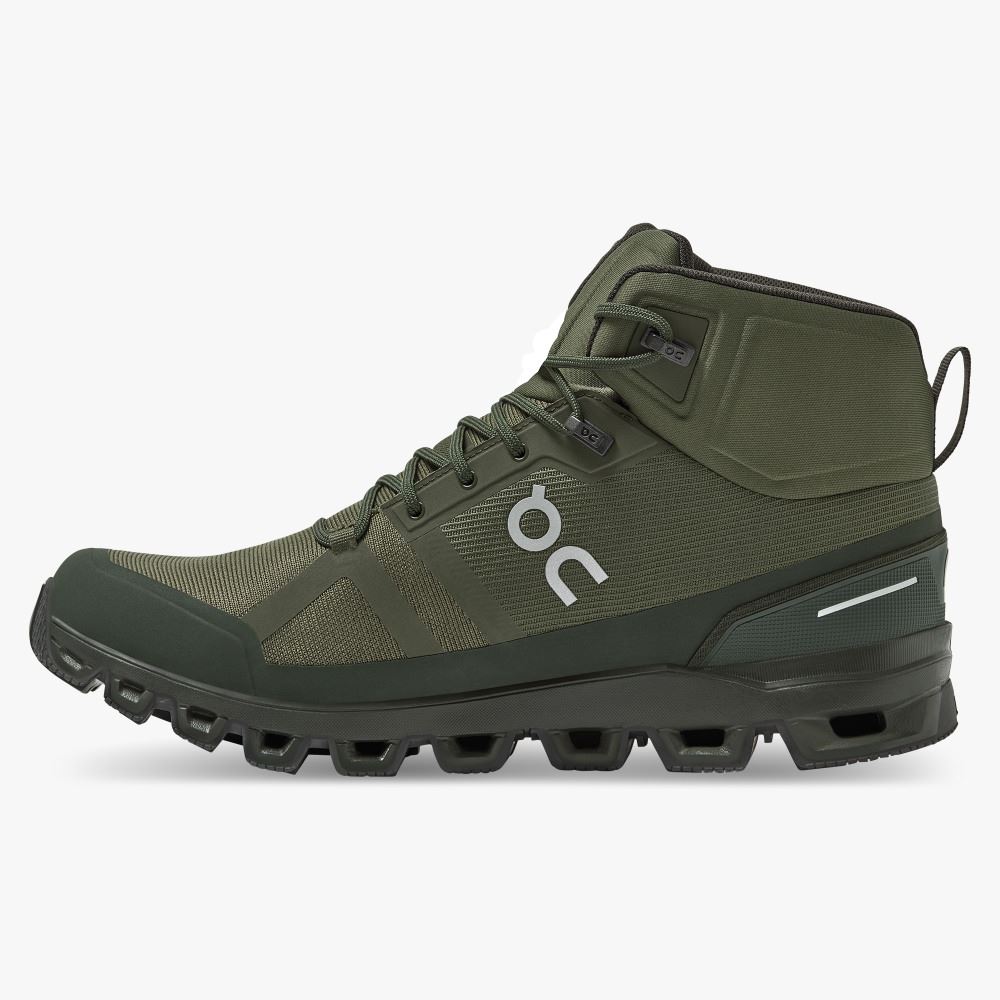 On Cloudrock Waterproof - The Lightweight Hiking Boot - Jungle | Fir ON95XF12