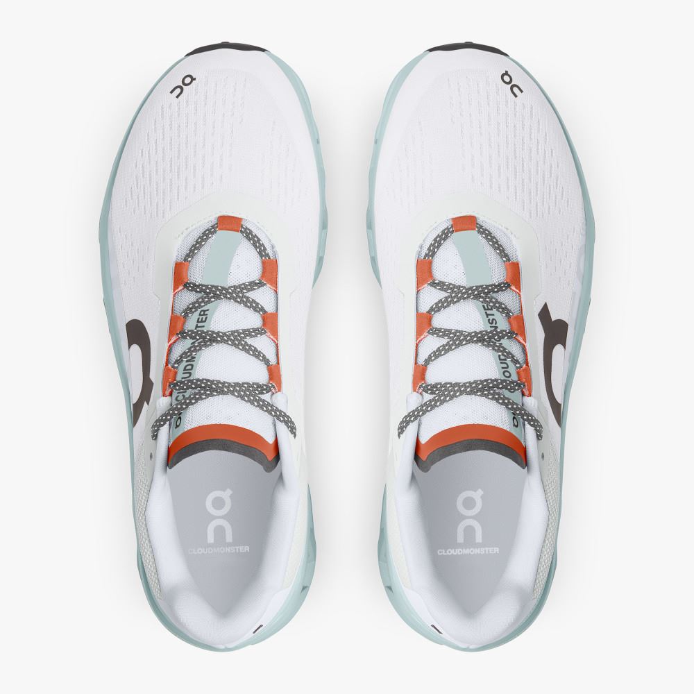 On The Cloudmonster: Lightweight cushioned running shoe - Frost | Surf ON95XF33